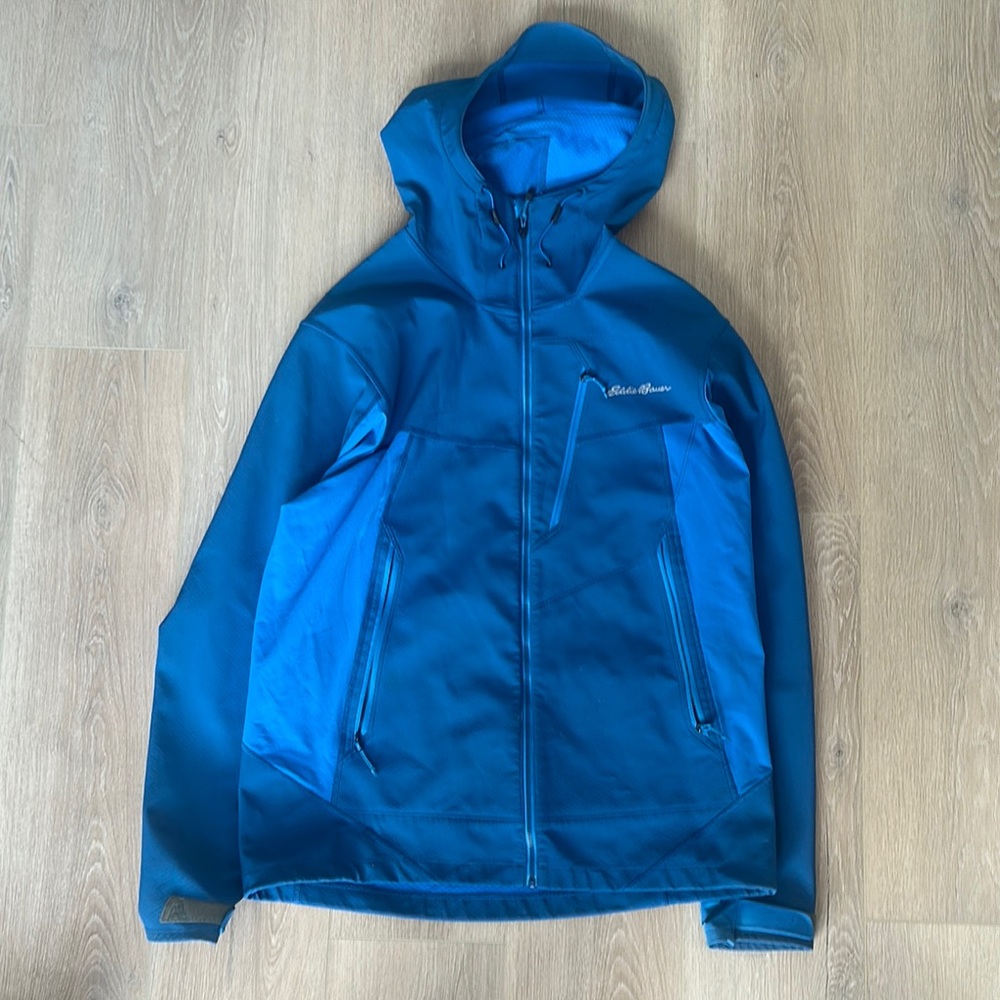 Eddie Bauer Men's Blue Hooded Jacket